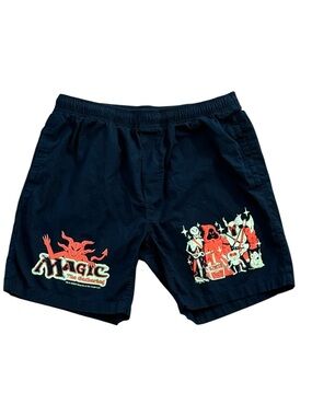 Magic the Gathering MTG x Wizards of Barge Men’s Pull-On Graphic Shorts. 32.